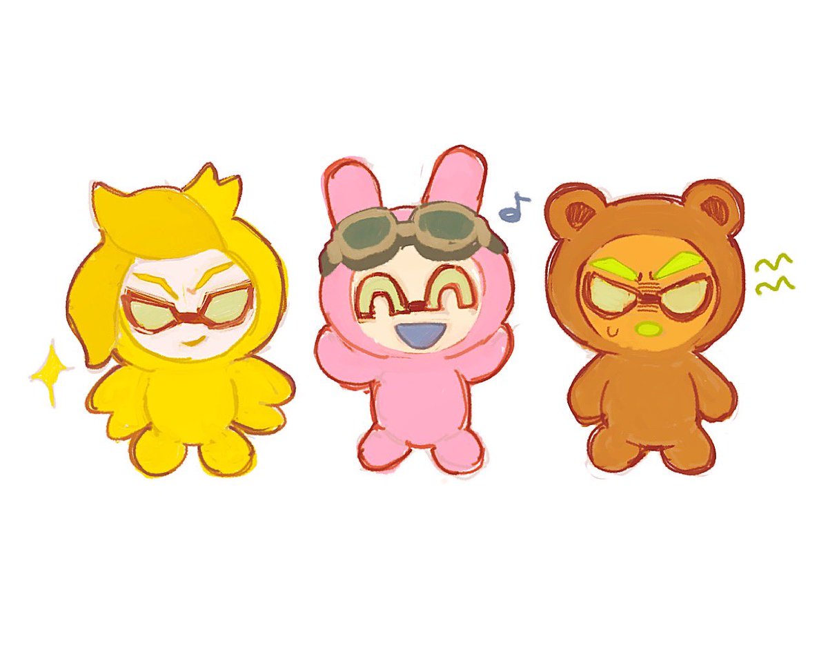 Hadoo1202's tweet photo. 🐣🐇🐻
#コロイカ https://t.co/l9DHyUbhpp