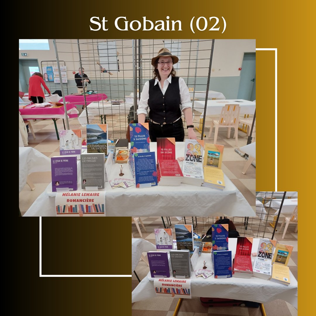 LemaireMelanie's tweet photo. C'est parti ! Une belle journée sous le signe du livre !

#salondulivre #stgobain #aisne #dédicaces #rencontresauteurs https://t.co/Xy29ogug3N