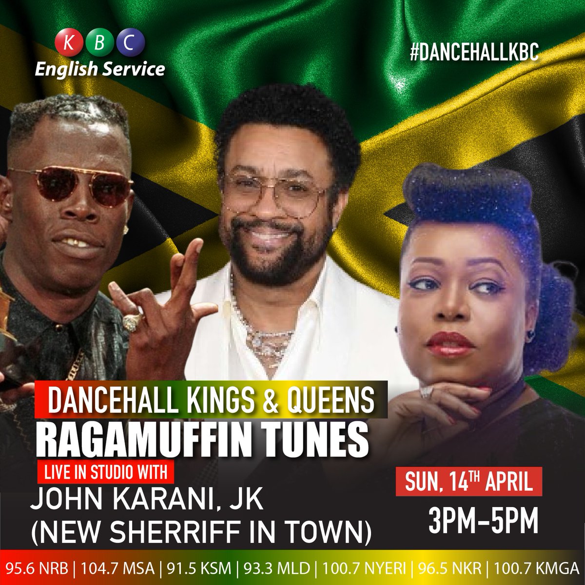 I got Shabba Ranks, Shaggy and Chevele franklin on board. Which other Ragga tunes should the New Sherriff in town John Karani JK include on the playlist? Shout out 3pm - 5pm @kbcenglish @johnkaranijk . Goodtimes are back. #DANCEHALLKBC
