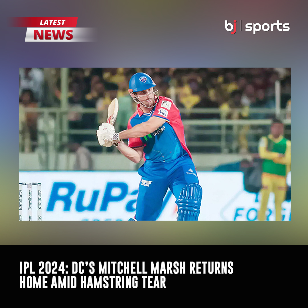Bjsports_OFC's tweet photo. IPL 2024: DC’s Mitchell Marsh returns home amid hamstring tear 

 https://t.co/QIK8tjcKGQ 

#Bj #Baji #BjSports #Sports #Cricket #IPL2024 #DC #MitchellMarsh #returnshome #amid #hamstringtear https://t.co/mupCwHXIFx