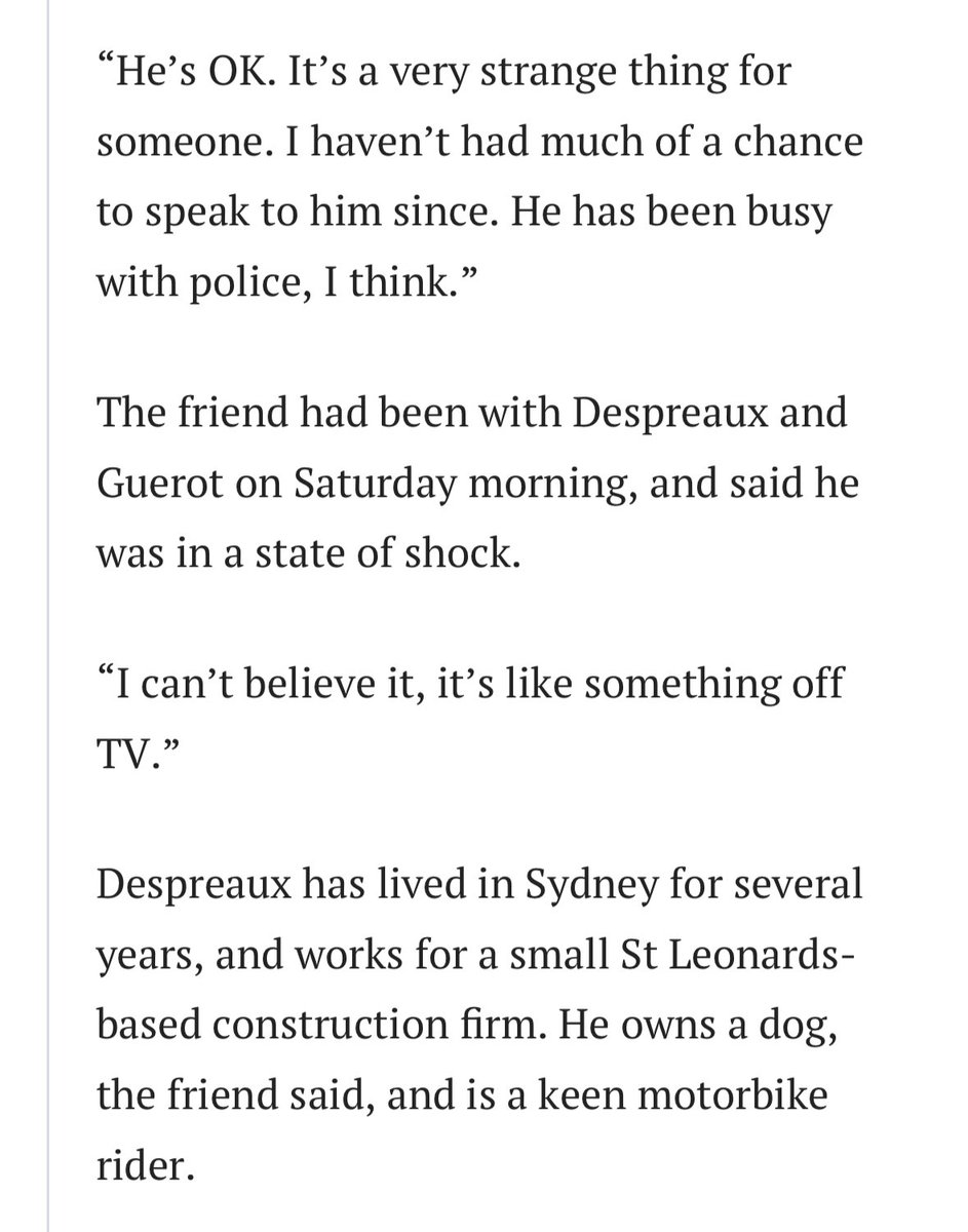 Something to think for the anti-migration ghouls who flooded this website with bile — the guys who wielded a bollard against the Bondi attacker stopping him on the escalator identified as French migrant tradies.