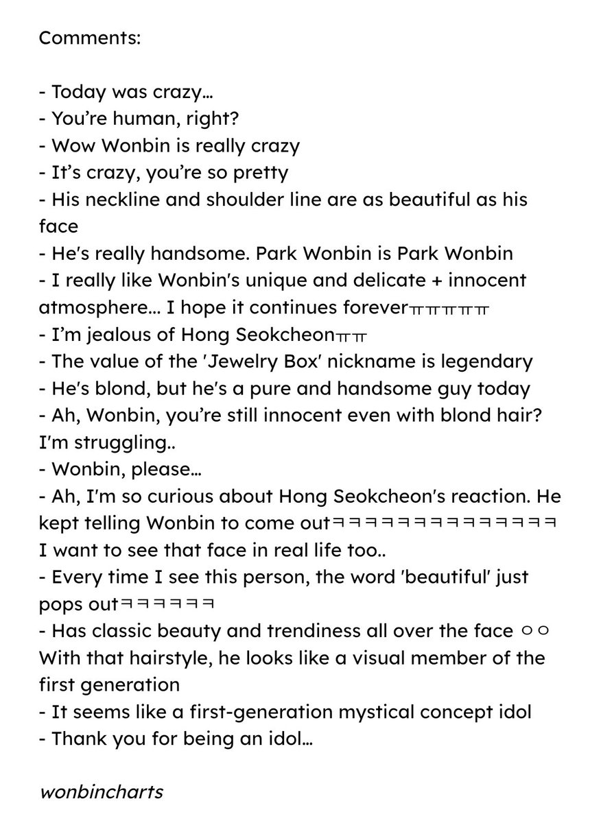 wonbincharts's tweet photo. 240412 [theqoo] ‘The just-finished RIIZE #WONBIN and Hong Seokcheon’s Jewelry Box On the Way Home from Work.jpg’ is a Hot Topic.

💬
“Wonbin’s unique &amp; delicate + innocent atmosphere... I hope it continues forever ㅠㅠ”
“…a visual member of the first generation”

#RIIZE #라이즈 https://t.co/64V5HEG2Do