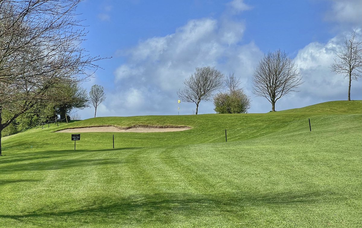 The annual ‘Masters’ event at @EskerHills yesterday threw all the seasons at us but the course continues to do what it does best… entertain from start to finish. Greens are in superb shape too.