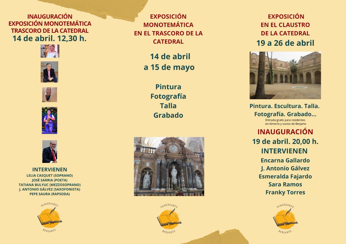 V CENTENARIO | Compartimos el amplio calendario de actividades preparados con motivo de este #AñoSanto 

Toda la INFO ⬇️

#CatedraldeAlmeria #VCentenario