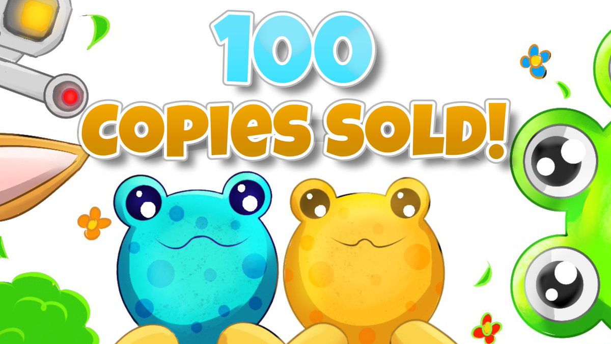 Tongue Tale sold 100 copies in its opening weekend! 🎉
Honestly, I was expecting this number after a few weeks or months, so I'm more than happy.
Thank you!😊

#indiegames #indiedev #madewithunity 

Trailer: youtube.com/watch?v=EfIkB-…
Get Tongue Tale: linktr.ee/tonguetale