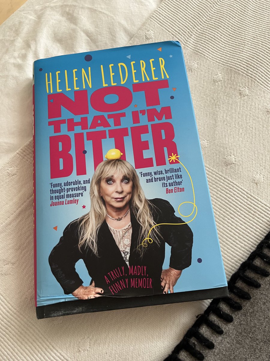 Huge fun and occasional flashes of shared fury reading ⁦@HelenLederer⁩’s biography/ essential reading for anyone interested in the madness and arbitrary rules of a career in comedy