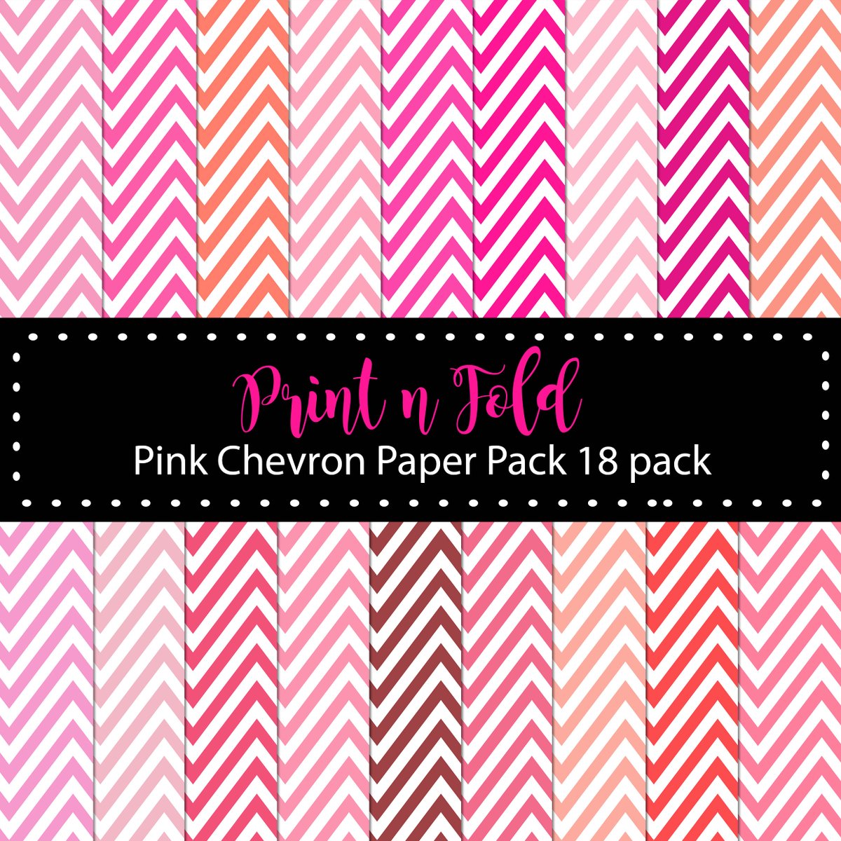 All about that pink etsy.me/3PzBS6c #craft #paperpack #smallbiz #chevron #printable #papercraft #backing #origami #cardmaking #scrapbooking #DIY #crafting
