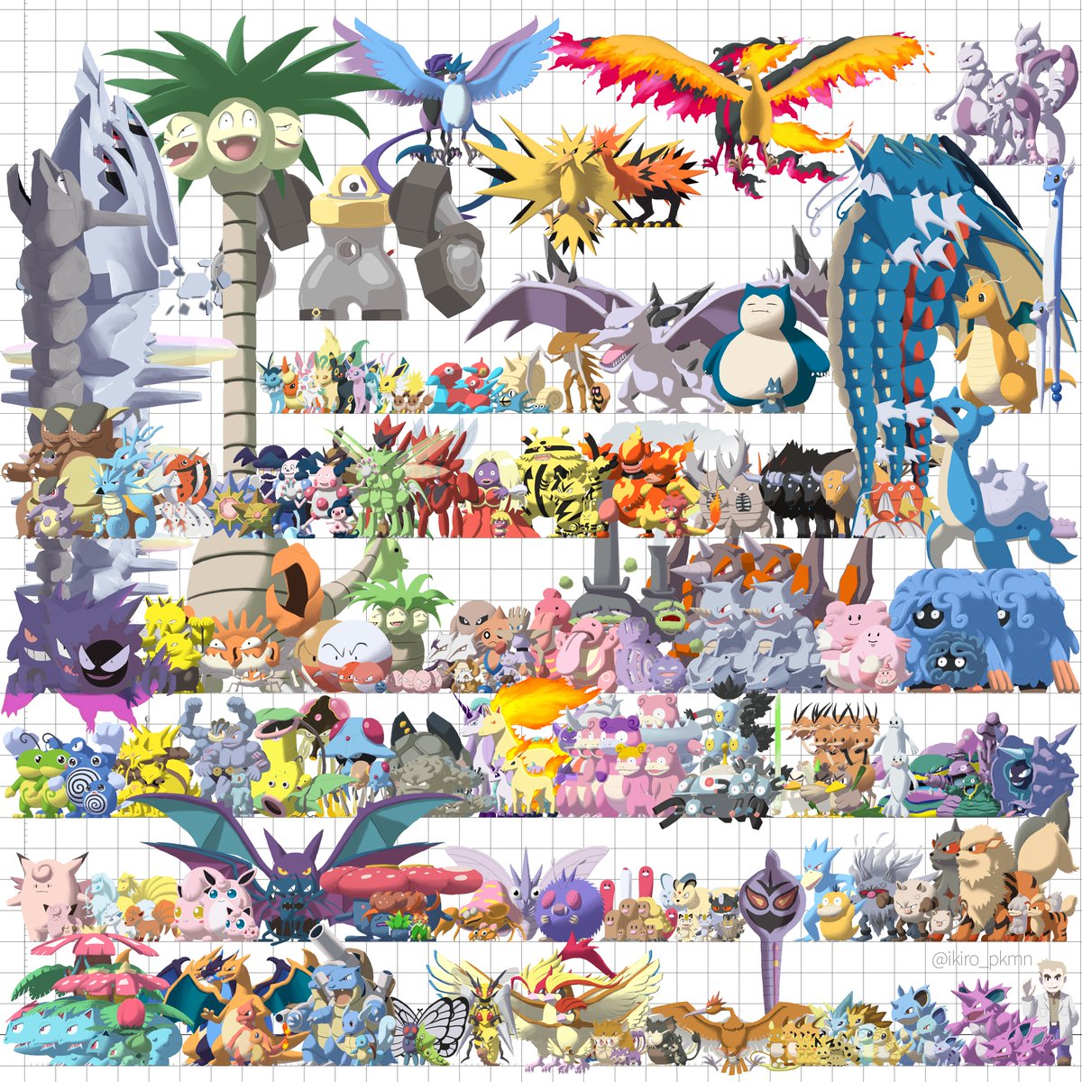 ikiro_pkmn's tweet photo. 趣味の たかさくらべの絵です https://t.co/ReTYgEFwAV