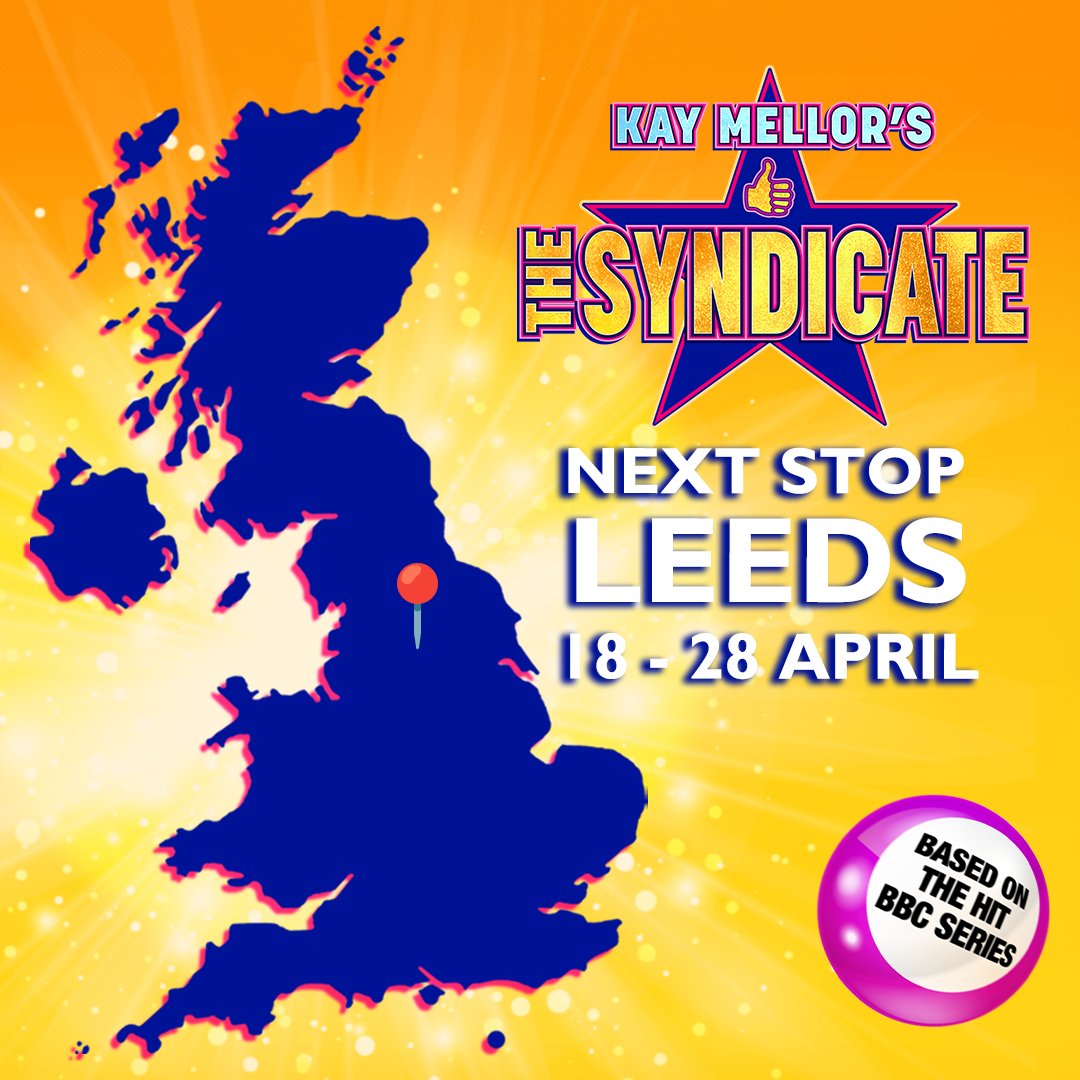 Next stop: Leeds📍⁠ The Syndicate is heading to Leeds Grand Theatre from Thursday, 18 April to Sunday, 28 April. ⁠ Secure your tickets now! 🎟️ syndicateplay.co.uk ⁠ #TheSyndicate #TheSyndicatePlay #KayMellor #GaynorFaye #SamanthaGiles #BrookeVincent #Leeds #LeedsTheatre