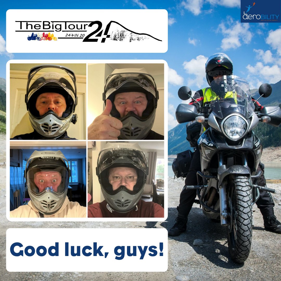 The Big Tour 24 in 24 begins TODAY! 🏍😱 The riders set off from Aberdeen Airport this morning as they begin their adventure to raise money for two charities - Aerobility and Prostate Cancer UK. Please visit their website to donate! 24in24.co.uk #Fundraising