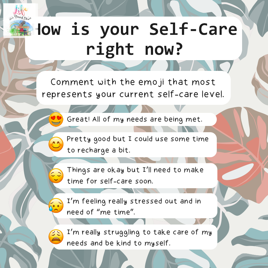 How is your self-care right?

#selfcare #questionoftheday #QOTD