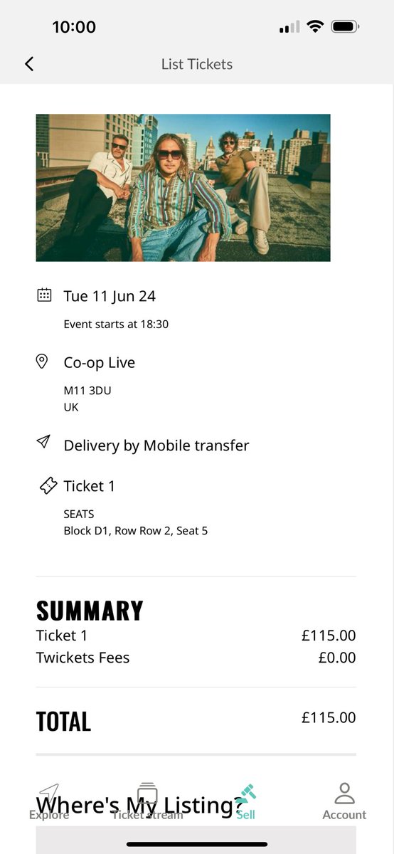 Ticket for sale :)