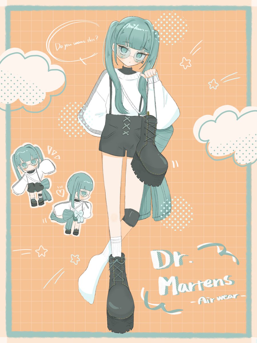 Dr.Martens × Hatsune Miku ~~~🖤💛🩵

Designed by @GB_nmsn 🫶🫶🫶

#GB_FACTORY