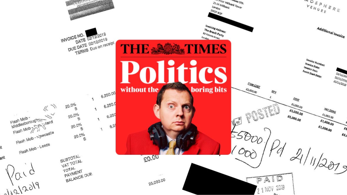 🟥POLITICS WITHOUT THE BORING BITS 💰How Parties Waste Money From flashmobs to chair removal, pest control to puppets, @KateDommett reveals which parties splash the cash on what. 🔵 @Kenningham1 🔴 India Thorogood 🔶@markpack 🎧LISTEN pod.fo/e/230932