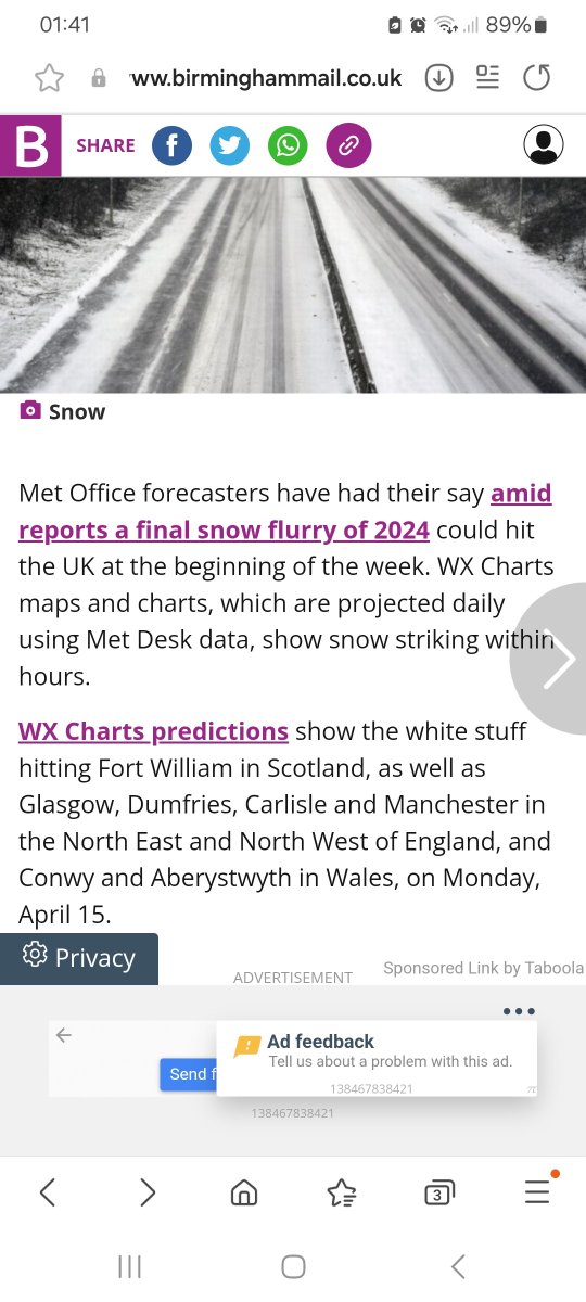 Snow tomorrow in Conwy and Aberystwyth. Really?
Anyone still take these forecasts seriously?