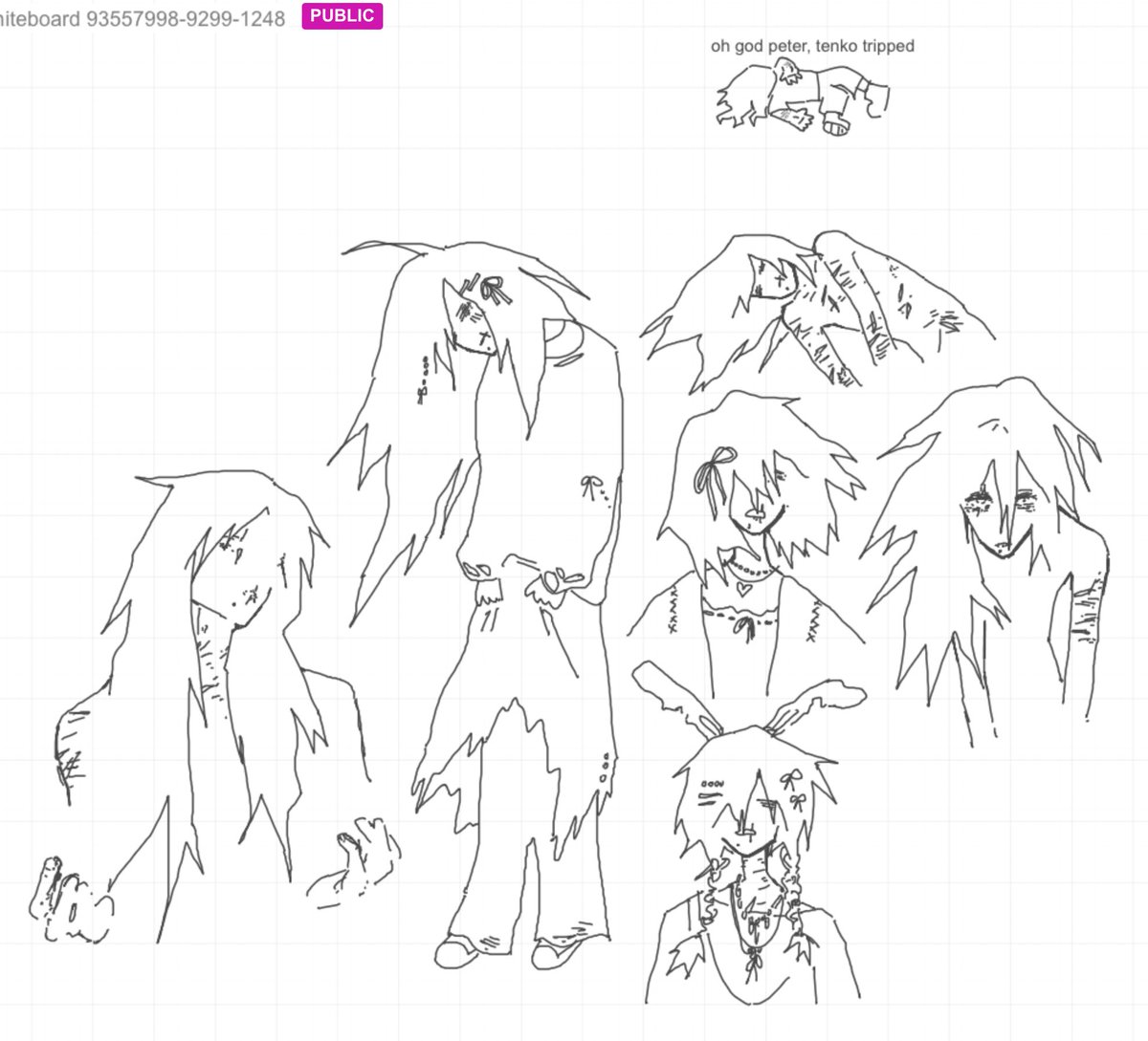 wilssch's tweet photo. gf drawings on whiteboard #shigadabi #mha tenko saved me from art block https://t.co/TiQlyhZZcC