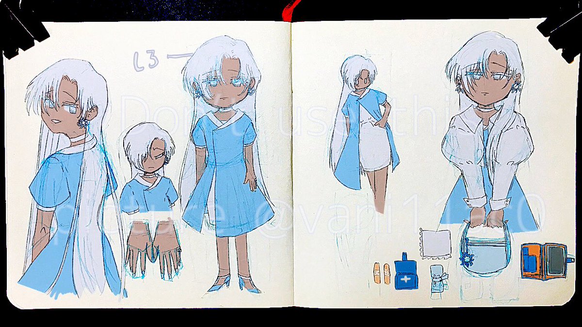 #絵柄が好みっていう人にフォローされたい #春の創作クラスタフォロー祭り #oc ☀️と🌙