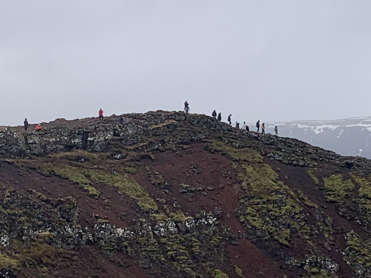 The irony that’s #Iceland. Walk along any street and you’ll be the only pedestrian (below Selfoss, largest town on the South Coast). But go to a natural wonder in the middle of nowhere - the foot of a glacier or the crown of a crater (like Kerid below) - and it’s mobbed.