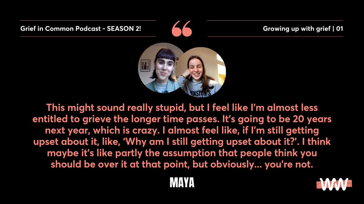 🎙️ SEASON TWO HAS LANDED 🎙️ The Grief in Common podcast is back, and in the first episode we’re joined by Youth Ambassadors Maya and Teigan as they share what it is like to grow up with grief. Listen to season 2, episode 1 now ⬇️ buff.ly/3BYZzOJ