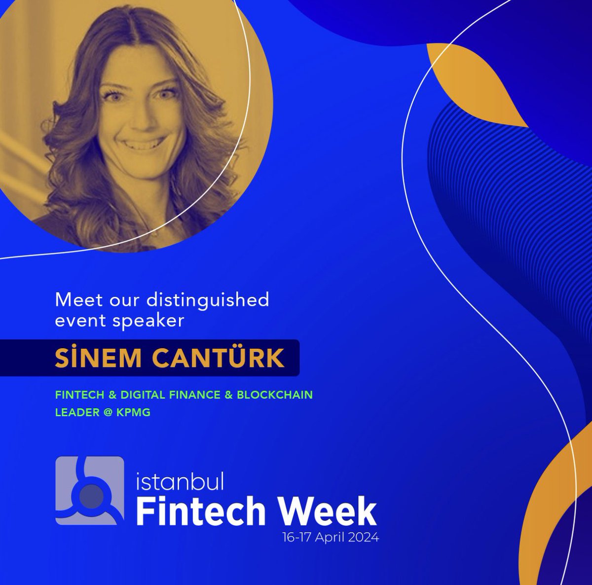 I'm speaking at Istanbul Fintech Week'24 ‼️ Mark your calendars for 16-17 April 2024, and join us at Fişekhane 🗓️ Don’t miss out on your chance to participate in this inspiring event 🤗 i can't wait to meet everyone and contribute on advancing Fintech for a better tomorrow 🔮