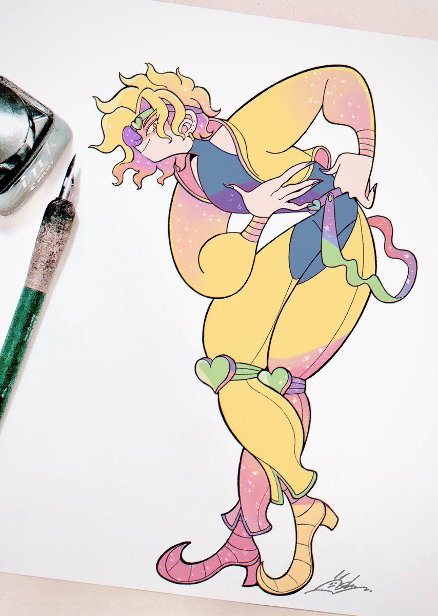 ジョジョ「#一次創作作家のファンアートこれはジョジョのFA 」|かねこ鮭🧸GW個展🧸のイラスト