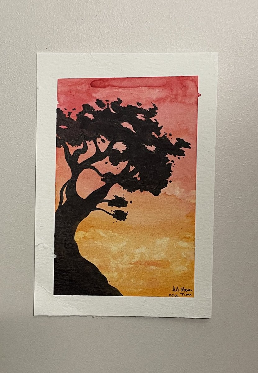 ArtStevenTime's tweet photo. 🌅🌳
#watercolorpainting #sunsettree https://t.co/RVC0wRvld4