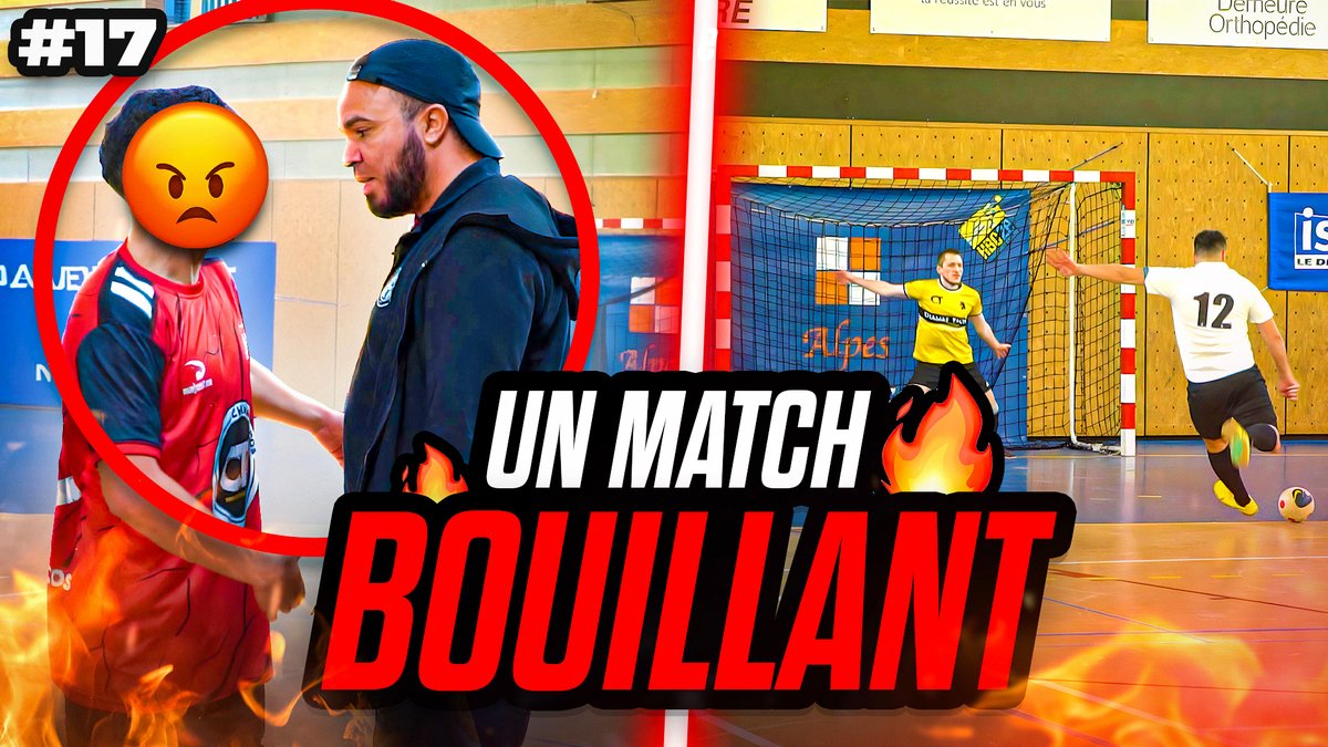 Nouvelle vidéo futsal disponible ! On affronte le 3ème dans un match BOUILLANT 😡 ▶️youtu.be/9lXpOQpWPOc