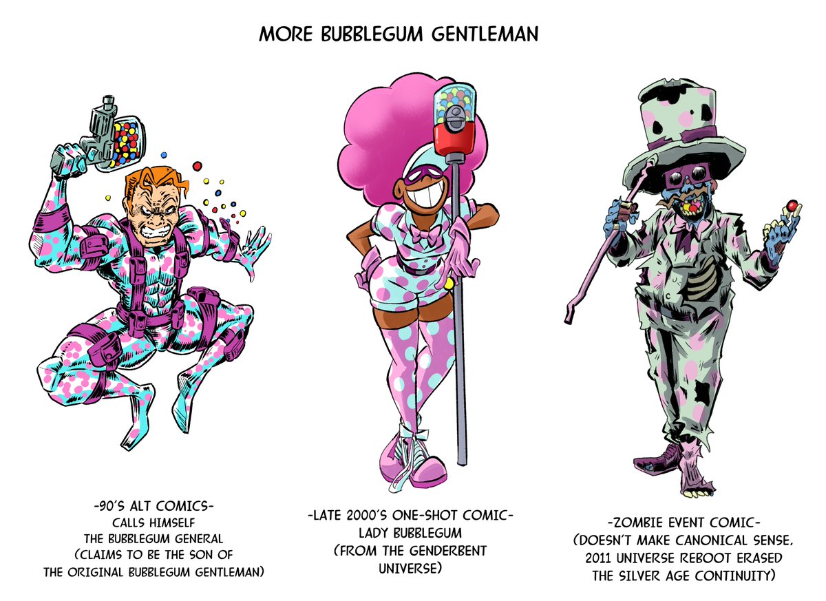 These are the other appearances of the Bubblegum Gentleman I found, pretty sure this is the last of them