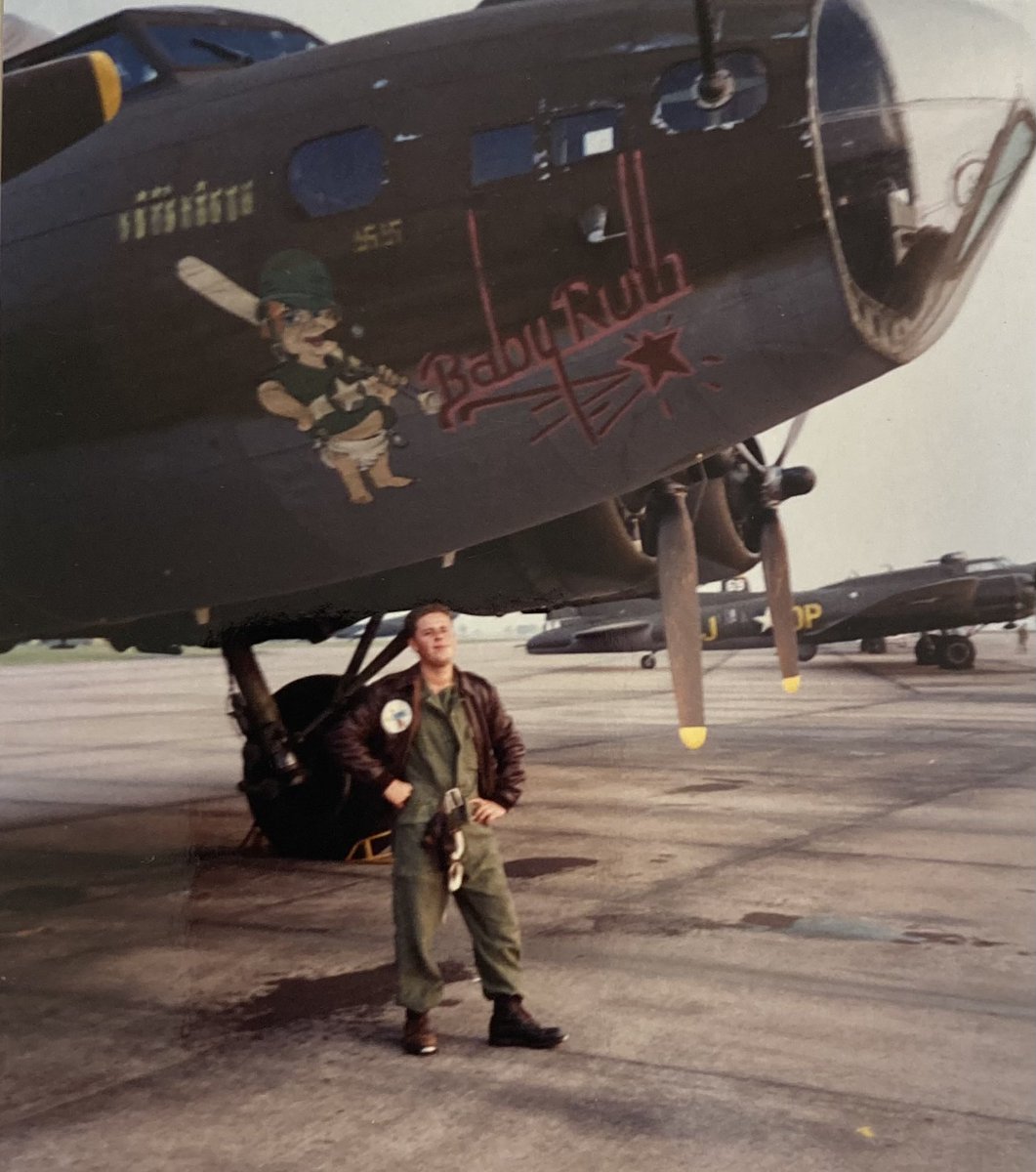 bleating_lamb's tweet photo. @1901gennelm @BigEdBanthorp @1940Medal @FightingOnFilm Spot the tramlines was the undoing for Memphis Belle, that otherwise attempted to manifest authenticity in every take. I tried to tell them, but what would I know. I was only a 19 year old farmerโs son. As were many of the #TheMighty8th who fought & perished. https://t.co/rvUs76WKBo