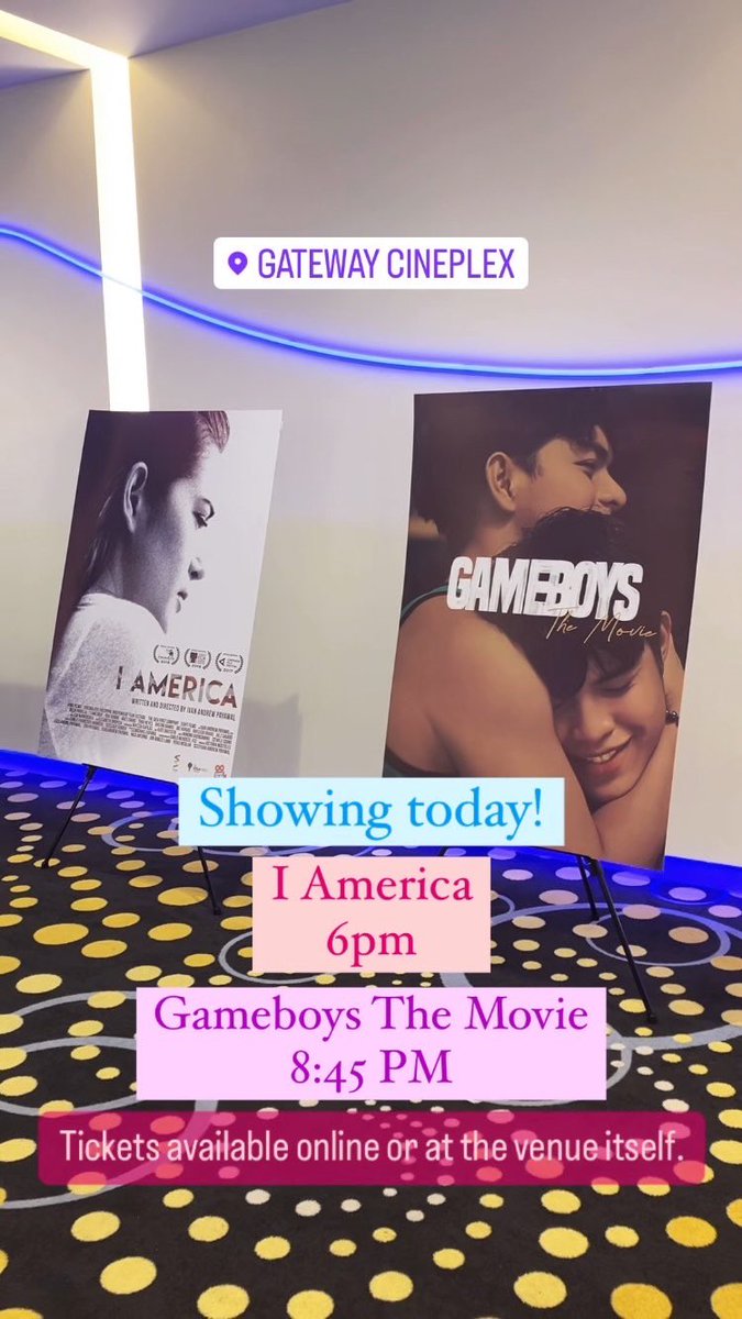jondespa's tweet photo. #GAMEBOYS #IAMERICA @ Gateway Cineplex https://t.co/cqW9eKkRAt