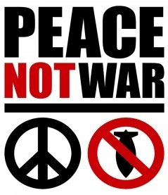 NOT TO THE WAR. TO NONE. WE WANT TO LIVE IN PEACE ALL OVER THE WORLD.
#MakeLoveNotWar 
#NotWar #Peace  #PeaceNotWar #PeaceForTheWorld.