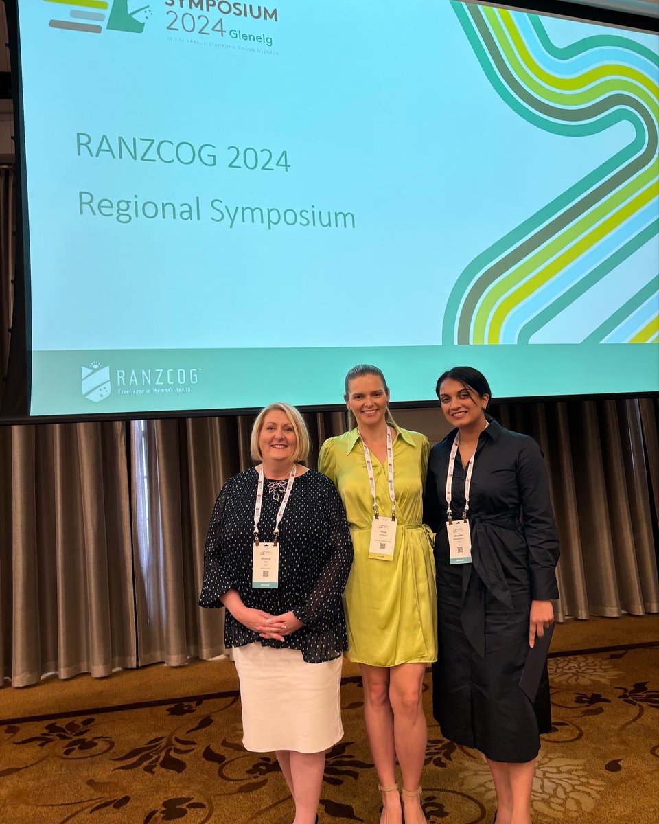 Our team were very honoured to be part of the @ranzcog Symposium today in Adelaide. With @MLouiseHull chairing the pelvic pain session, in which @AliUltrasound spoke about endometriosis ultrasound. Our Masters student Nim also presented her research