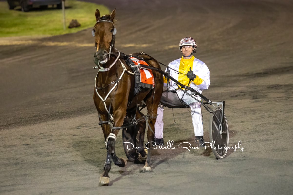 Its a treble for Nathan Dawson as he dictates terms with a front running drive to win race 4 <a href="/redcliffe_hrc/">Redcliffe Harness Racing Club</a> with Kiwi Royalty for trainer Trent Hodges