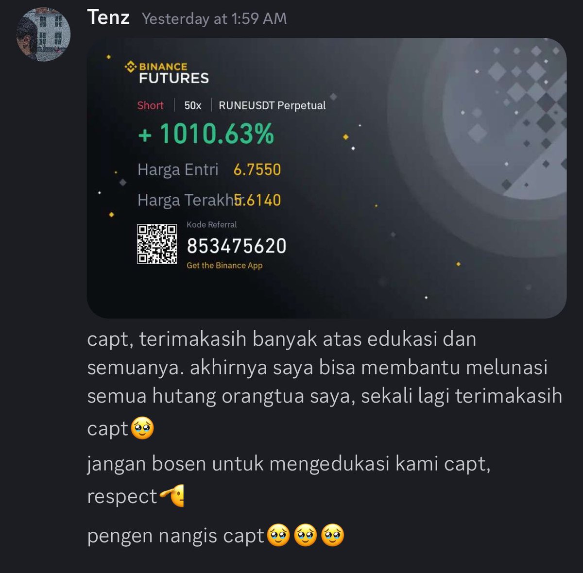 andricuanterus's tweet photo. Seneng banget gua bacanya. 

Congrats ya tenz 🫡 https://t.co/SymnO0Ngrz