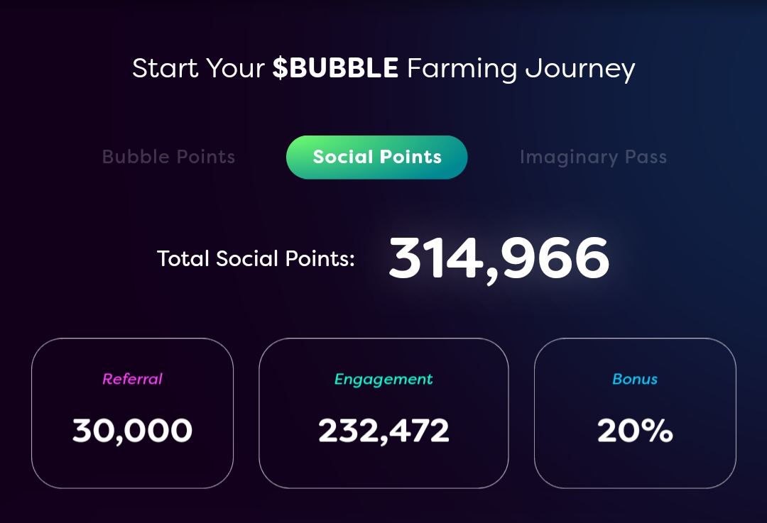 kaushal1498's tweet photo. my point in $BUBBLE is 300k what is yours?

$BUBBLE @Imaginary_Ones https://t.co/LXkrtRVRjZ