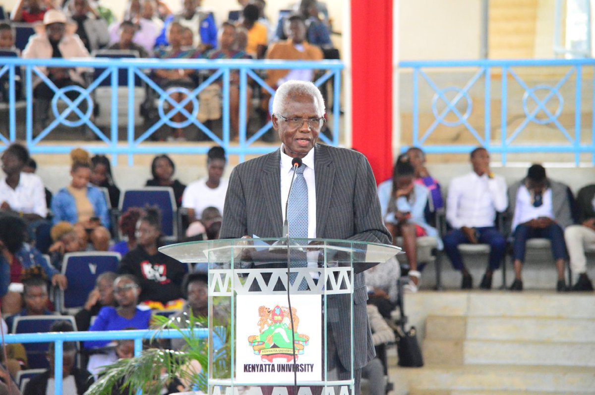 Amb. Francis Muthaura, Chancellor of Kenyatta University, makes his brief remarks.  #UnityInDiversity #InterfaithCommunity #interfaithprayerservice