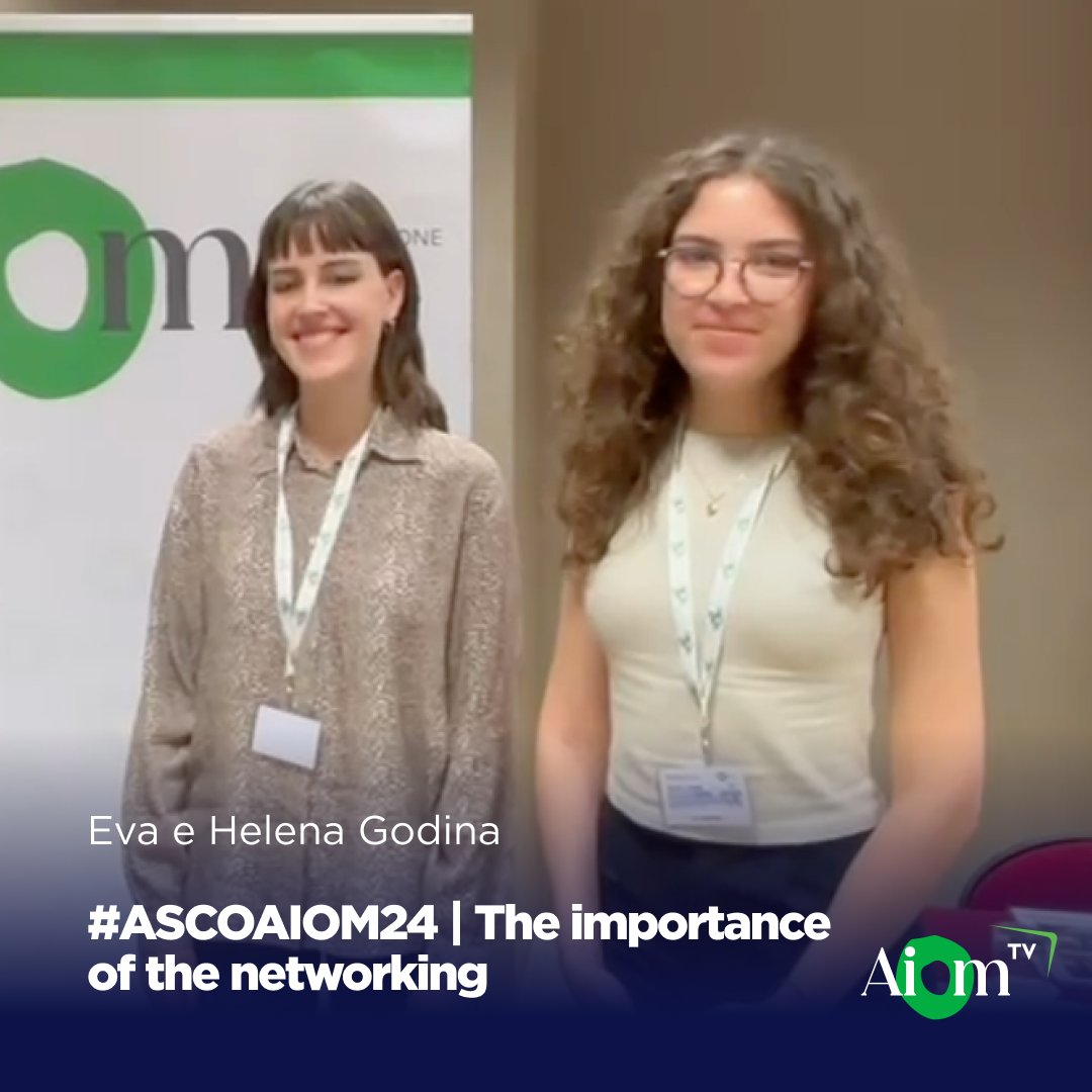 L’ASCO-AIOM International Clinical Research Course è anche un momento di confronto, di crescita e di networking. Ce ne parlano le sorelle Godina, Eva e Helena. Guarda il video su AIOM Tv: youtu.be/tS5R6w4PUjA #ASCO #AIOM #ClinicalResearchCourse @ASCO