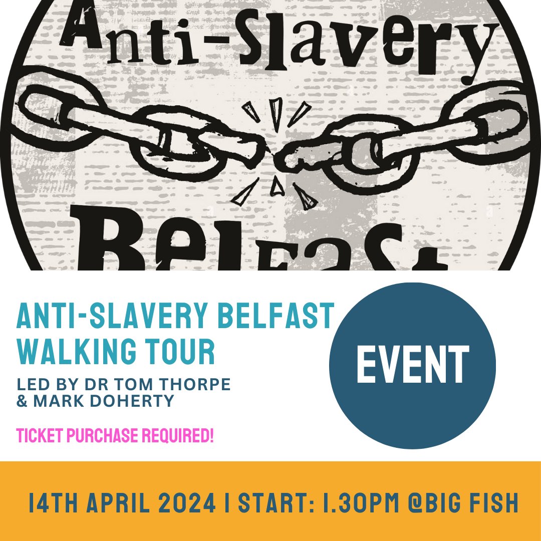 DouglassWeek24's tweet photo. 🤩 It's here: Happy #DouglassWeek, all!
Join us for DAY 1 and enjoy this week of talks, walks, discussions and collaborations with us!
💜 12PM: Welcome from the #Douglassweek team
💙 1.30-4.00PM: Anti-Slavery Belfast walking tour
💛 3.00-5.00PM: New exhibition &amp; panel discussion! https://t.co/EtuYKYvYzY