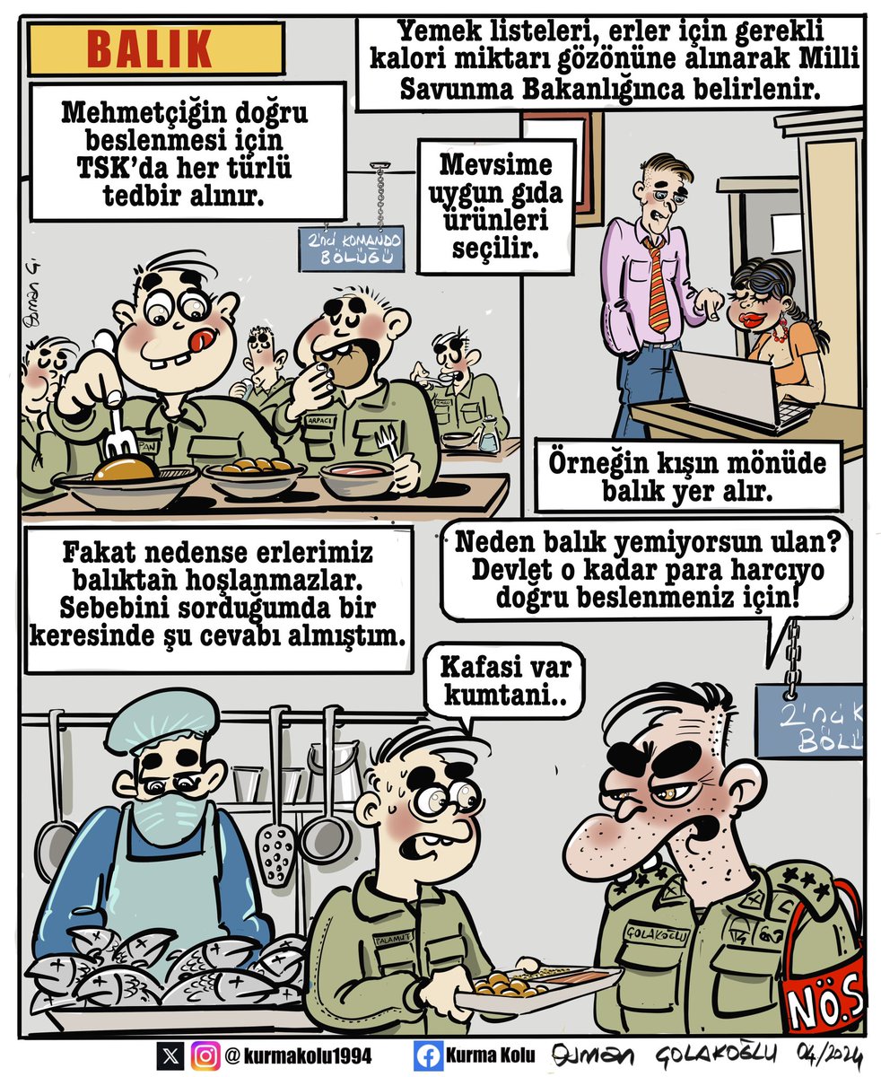 Yeni hikayemiz Mehmetçiğin balıkla imtihanını anlatıyor.. Nasıl mı? De haydi buyrun birlikte okuyalım.. 😋🦥🦦🗿🥷🏻#askerimizah #militarycomics #militarylife #tsk #mehmetçik