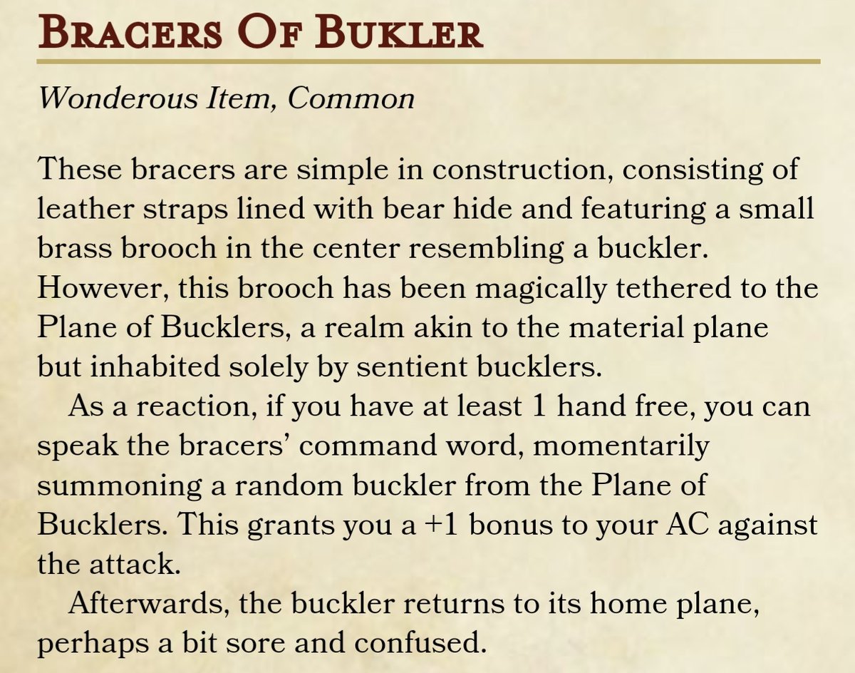 We're currently making a book featuring 101 quirky common magical items. With a big emphasis on the quirky.

Feel free to steel these weird items.