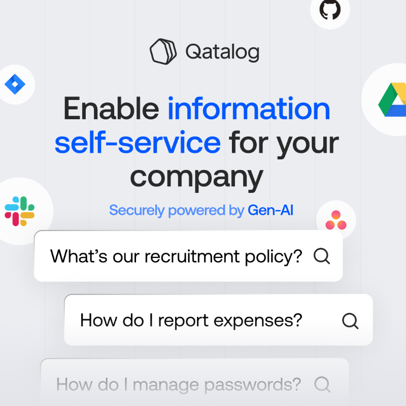 qatalog's tweet photo. Your Data &amp; Insights team has all the knowledge your business needs. The challenge is serving it up to the rest of the business. Let Qatalog answer — the Gen-AI powered engine that scans every company platform and tool for the answers you need.