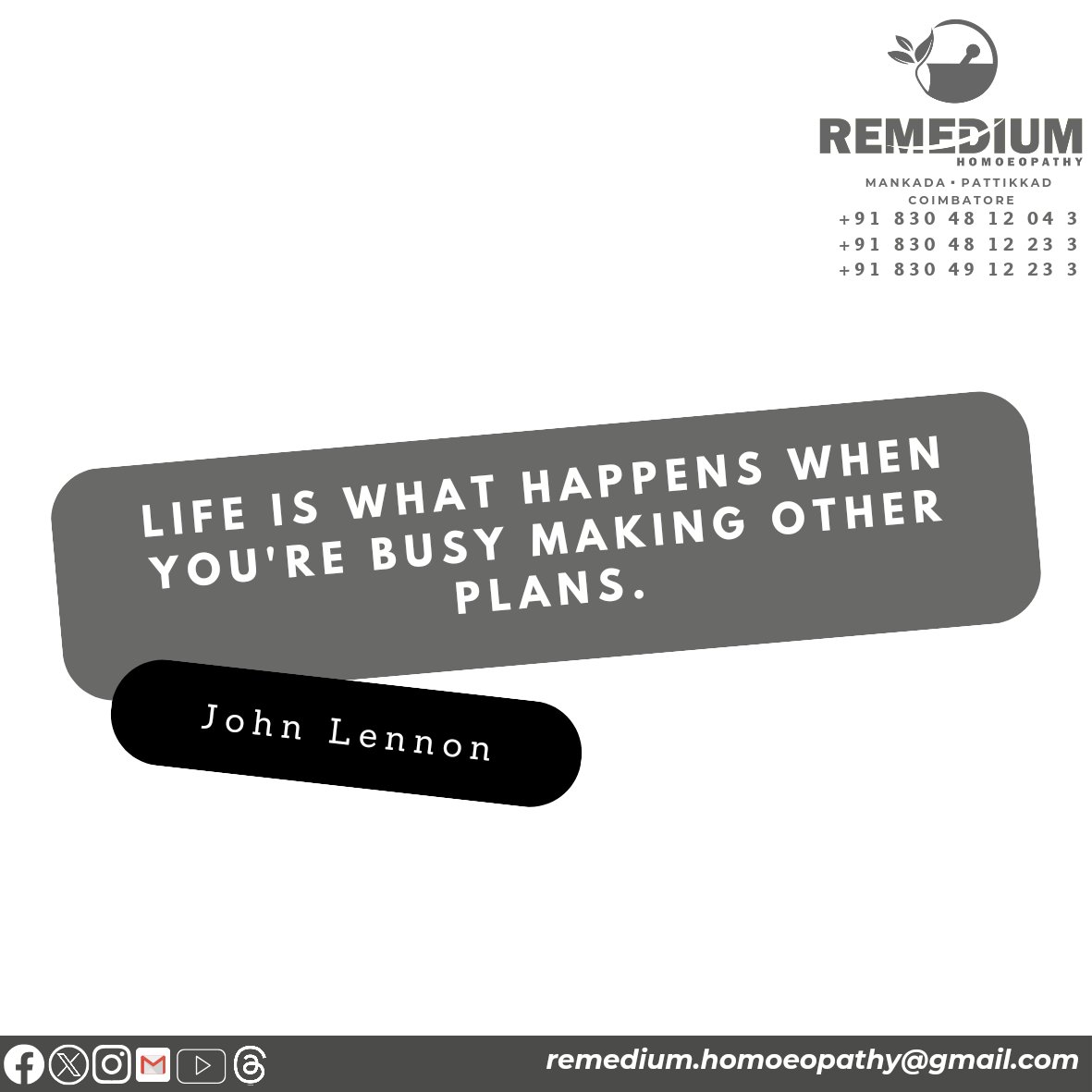 RemediumH's tweet photo. Life quotes...
@RemediumH

#motivationalquotes #motivation #quotes #inspiration #inspirationalquotes #success #love #life #positivevibes #quoteoftheday #instagood #instagram #mindset #believe #lifestyle #selflove #motivational #happiness #goals #loveyourself #quote https://t.co/9Qpuv4TtH0