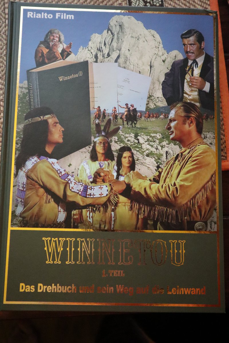 I got this treasure last night. Deeply moved. Complete script of Winnetou 1, one of my favourite films based on the novels by Karl May. Love the behind the scenes photos and notes and script changes, some of them are just game changers entirely. woow