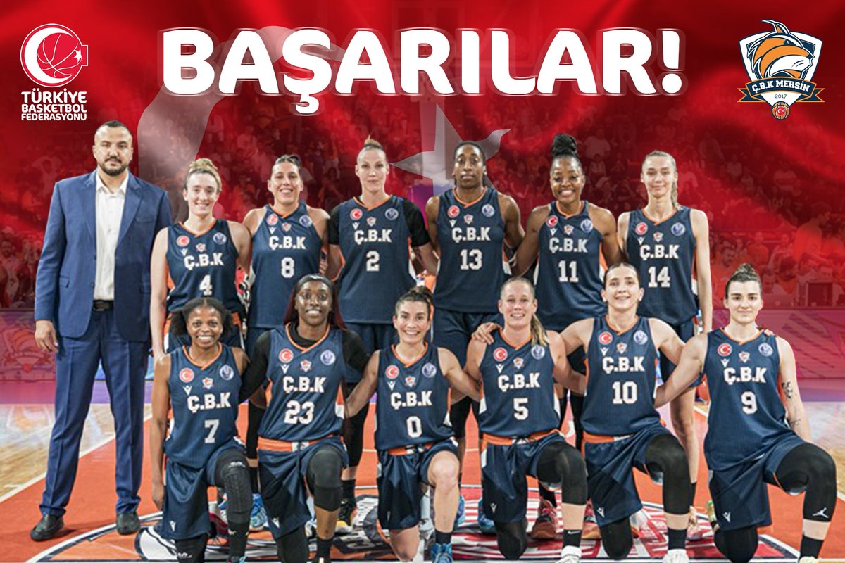 🇹🇷 Kadınlar EuroLeague üçüncülük maçında USK Prag ile karşılaşacak temsilcimiz ÇBK Mersin'e başarılar dileriz!