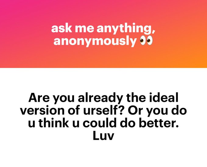 I think no one is at thier full potential and every day you should work towards becoming the best version