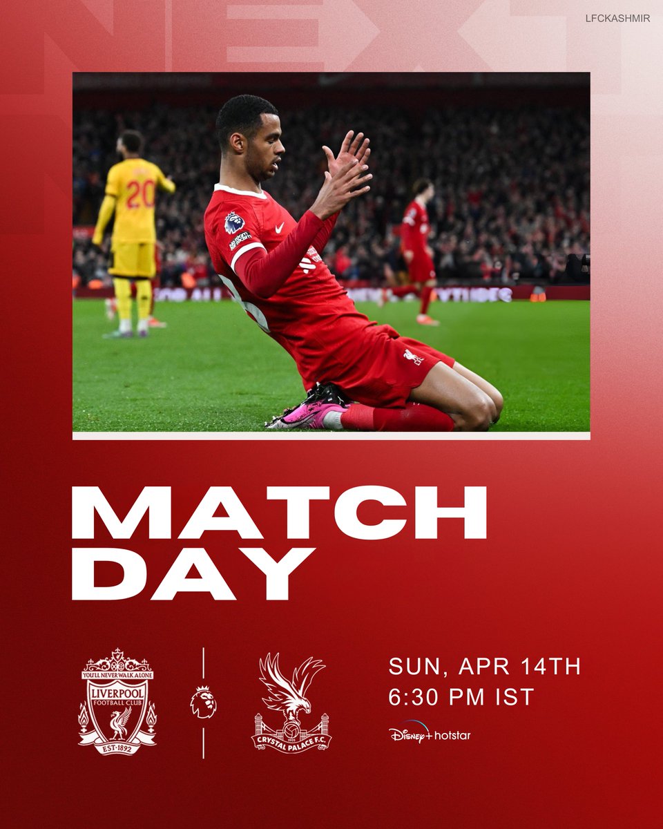 🔴 MATCHDAY 🔴

Up next: #LIVCRY 👊

#PremierLeague #LiverpoolFC #PL