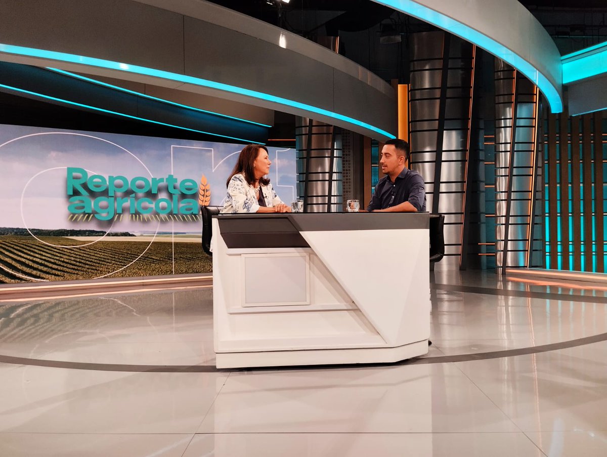 ProChile's tweet photo. "El trabajo coordinado entre el sector público y el privado es esencial para aumentar los envíos al exterior y diversificar la oferta exportadora y los mercados a los que llegan", Lorena Sepúlveda, Dir. Nacional de ProChile en 📺#ReporteAgrícola de @TVN →https://t.co/YoLatdKWcl https://t.co/tHC0Mc5uQh