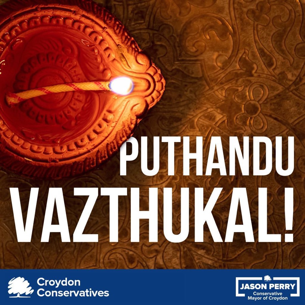 Puthandu Vazthukal to all Tamils celebrating the new year in Croydon today!