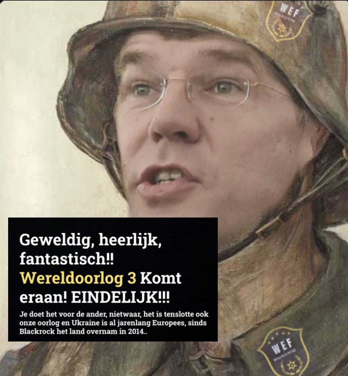 #Rutte : 'HET IS TENSLOTTE OOK MIJN OORLOG' : #NATO #WW3 #EU: #CrimesAgainstHumanity #vandaaginside #NPO #RTL #sbs6 #NOS #Op1 #eenvandaag #Nieuwsuur #Buitenhof #NRC #Ad #Trouw #Volkskrant #Beau #Jinek #Op1 #wetenschappers #tweedekamer #BBB #NSC #FVD #PVV #groenlinkspvda #CDA #D66…