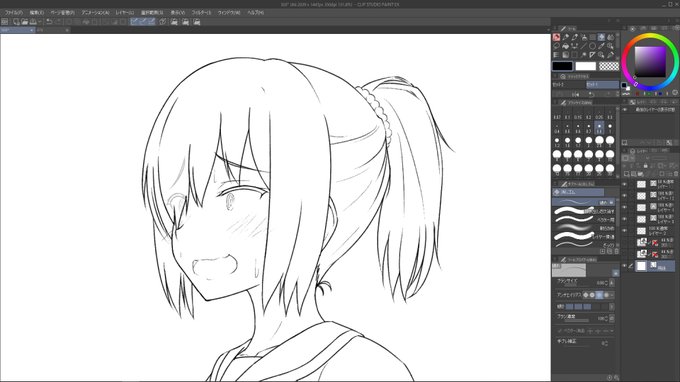 今描いてるの内容予想できたらすごいです 